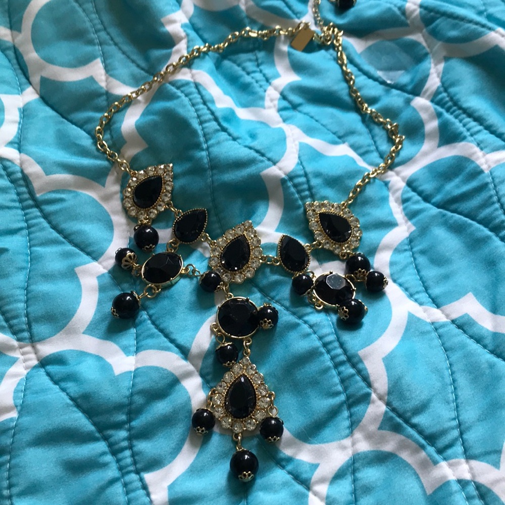 Lilly Pulitzer Black Diamond Statement Necklace